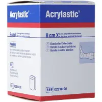 Acrylastic langskrachtelastisch verband 2,5 m x 8 cm 1 St Verband