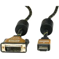 Roline hoge kwaliteit DVI-D Dual Link - HDMI kabel - 7,5 meter