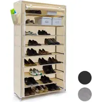 Relaxdays - schoenenrek VALENTIN - 9 etages - stofkast - schoenenkast - rek