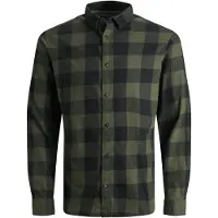 Jack & Jones Overhemd olijfgroen / zwart