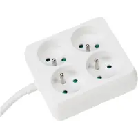 Velleman Bloc multiprise, 4 prises - carré eb22