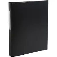 Exacompta 25 mm Tabblad Karton, pp (polypropeen) A4 2 Ringen Zwart