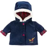 Corolle babypop jas - Holidays poppenkleding 30cm winterjas.
