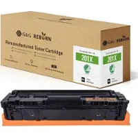 G&G Toner, Toner vervangt HP 201X Compatibel Zwart 2800 pagina's Reborn gereviseerd