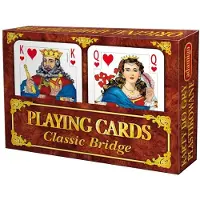 Adamigo Traditionele Speelkaarten: 2x 54 Kaarten, Bridge Set