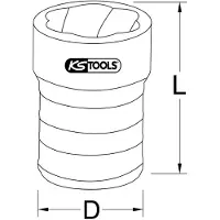 Ks Tools 9131408 9131408 Kracht-dopsleutelinzet 8.0 mm 1/4 1/4 (6,3 mm)