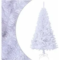 vidaXL Kunstkerstboom met dikke takken 120 cm PVC wit