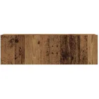 vidaXL Tv-wandkasten 4 st bewerkt hout oud houtkleurig