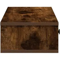 vidaXL Wandschap met lades 60x28x15 cm bewerkt hout gerookt eikenkleur