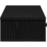 vidaXL Wandschap met lades 100x37,5x19 cm bewerkt hout zwart