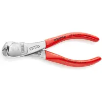 Knipex Kracht-Voorsnijtang | 145 mm Lengte | Kunststof Bekleed | Verchroomd - 67 03 140