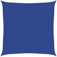 vidaXL Zonnezeil 160 g/m² vierkant 3x3 m HDPE blauw