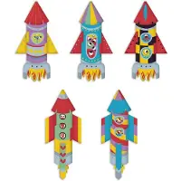 Janod - Les Ateliers Du Calme - Maak 10 raketten - Inclusief lanceerstation