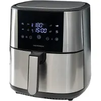 Gastronoma Heteluchtfriteuse - Airfryer 8L - Inclusief Accessoires - 18290007 - RVS/Zwart