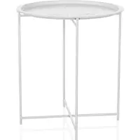 Hjh LIVING Bijzettafel / salontafel / sofatafel ALLRUND metaal wit