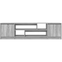 vidaXL Tv-meubel 188,5x41x50 cm spaanplaat grijs sonoma