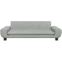 vidaXL Hondenmand 100x54x33 cm fluweel lichtgrijs