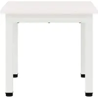 vidaXL Salontafel, wit, 40 x 40 x 36 cm, massief grenenhout