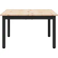 vidaXL Salontafel, naturel, 60 x 60 x 36 cm, massief grenenhout