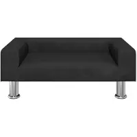 vidaXL Hondenmand 70x45x26,5 cm fluweel zwart