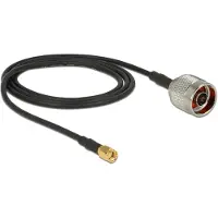 DeLOCK N (m) - RP-SMA (m) kabel - CFD200/RF200 - 50 Ohm / zwart - 1 meter