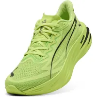 Puma Loopschoen 'Deviate Pure Nitro' neongroen / zwart