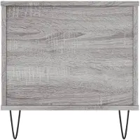 vidaXL Salontafel 90x44,5x45 cm bewerkt hout grijs sonoma eikenkleurig
