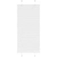 vidaXL Plissé rolgordijn 60x150 cm stofbreedte 59,4 cm polyester wit