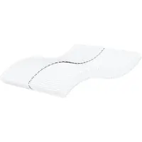 vidaXL Schuimmatras, wit, 180x220 cm, hardheid H2/H3