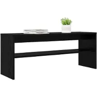 vidaXL TV Kast 100 x 30 x 40 cm Zwart Eiken Bewerkt hout