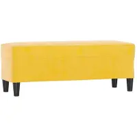 vidaXL Bankje 100x35x41 cm fluweel geel