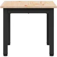 vidaXL Salontafel, naturel, 40 x 40 x 36 cm, massief grenenhout