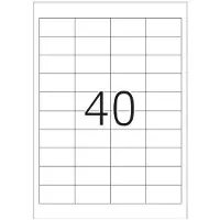 Topstick Universal-Etiketten, 48,5 x 25,4 mm, weiß selbstklebend, permanent haftend