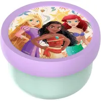 Mepal Fruitbox Campus - 300 ml - Inclusief fruitvorkje - Sluit goed af - Snackdoosje - Princess Power