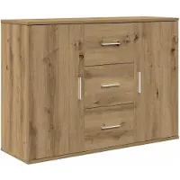 vidaXL Dressoir Artisan-Eikenhout, 90x29,5x65 cm, houtvezel