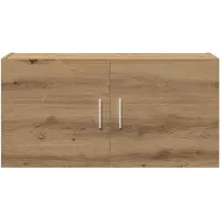 vidaXL Wandkast 80x39x40 cm bewerkt hout artisanaal eikenkleurig