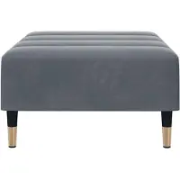 vidaXL Voetenbank 77x55x31 cm fluweel donkergrijs