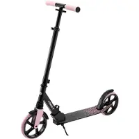 Kinderkraft FREELY Scooter, roze – inklapbare stadsroller voor kinderen vanaf 5 jaar en volwassenen tot 100 kg