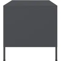 vidaXL Salontafel 68x50x50,5 cm staal antracietkleurig