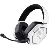 Trust GXT 493PS Carus, bekabelde en draadloze hoofdtelefoon, 20 - 20000 Hz, geschikt voor gaming, 280 g, hoofdtelefoon met microfoon, wit