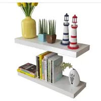 vidaXL Wandplanken 4 st 60 cm wit