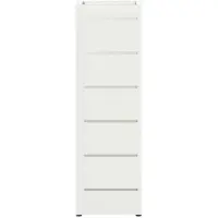 vidaXL Regen Paraplu Stand met opslag Wit 15,5 x 15,5 x 49 cm Staal