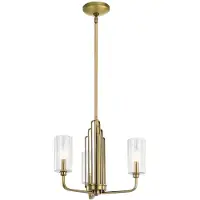 Quintiesse Kroonluchter Kimrose, dimbaar, brons / oud-messing, Woon-/ Eetkamer, metaal, kroonluchter