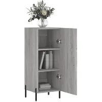 vidaXL Dressoir, grijs Sonoma, 34,5 x 34 x 90 cm, houtvezel