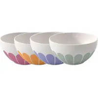 Villeroy & Boch Müslischalen-Set Fleur Vert ø 14,1 cm Set van 4