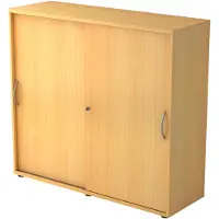 Hjh OFFICE PRO BETA 1753S - Beuken Hoogte van de map | 3 OH Schuifwandkast Metalen handgreep