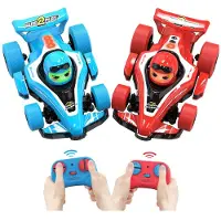 Gear2Play RC Neon Botsauto's Pro Duo-set, Raceauto, vanaf 6 jaar, Kunststof, Blauw, Rood