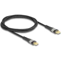 DeLOCK 80763 USB-C-kabel USB 2.0 USB-C stekker, USB-C stekker 1.00 m Zwart