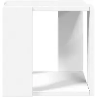 vidaXL Salontafel, wit, 32x32x30 cm, houtvezel