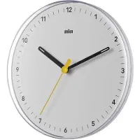 Braun 67683 Wandklok Kwarts 230 mm Active White (mat) Slepend uurwerk (geluidsloos)